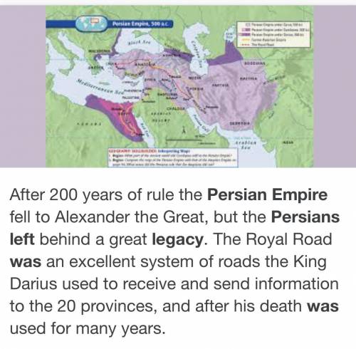 How did the Persian empire leave a legacy?