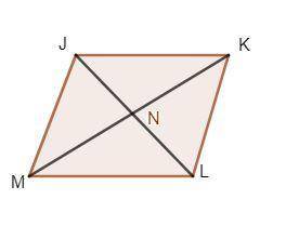 MK = 24, JL = 20, and m

The quadrilateral below is a rhombus. Find the missing measures. Any decima