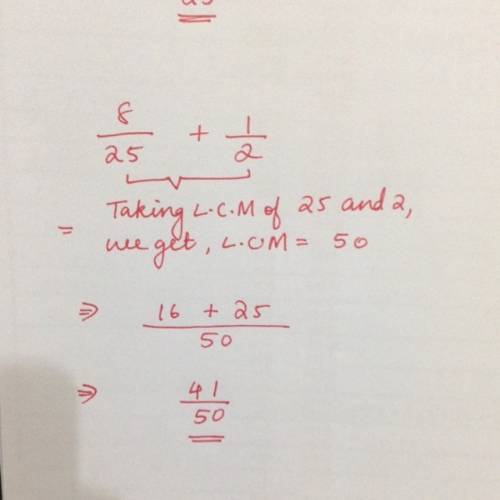 8/25 + 1/2 = ? ?  simplify answer fully