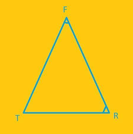 In ∆ftr, which side is included between ∠r and ∠f?  a: rt b: tf c: ft d: rf