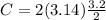 C= 2 (3.14) \frac{3.2}{2}