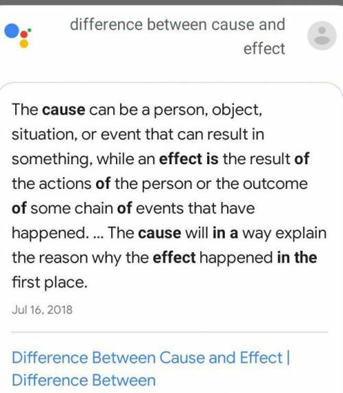 Why is it important to know the difference between cause and effect?
Please answer asap