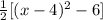 \frac{1}{2}[(x-4)^2-6]