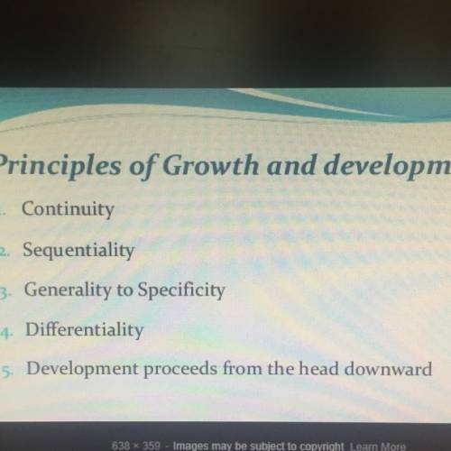 What are the five principles of development