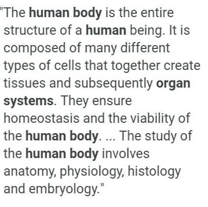 Diganme una introduccion de los sistemas de el cuerpo humano por favor ayudenme