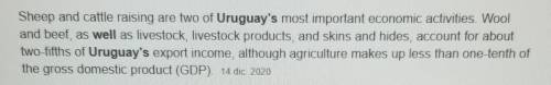 What is well developed in Uruguay?
education
government
religion
agriculture