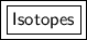 \boxed {\boxed {\sf Isotopes}}