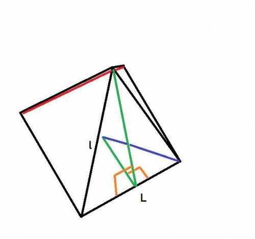 Consider a square-based straight pyramid. Suppose that the base is a square with sides 10 km long, a