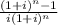 \frac{(1 + i)^{n} - 1 }{i(1 + i)^{n} }