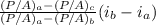 \frac{(P/A)_{a} - (P/A)_{c}  }{(P/A)_{a} - (P/A)_{b}  }  (i_{b} - i_{a})