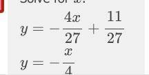 6. Solve each system of equations. 7x – 12y = 180 7x = 84 b. | -16y = 4x 4x + 27y= 11​