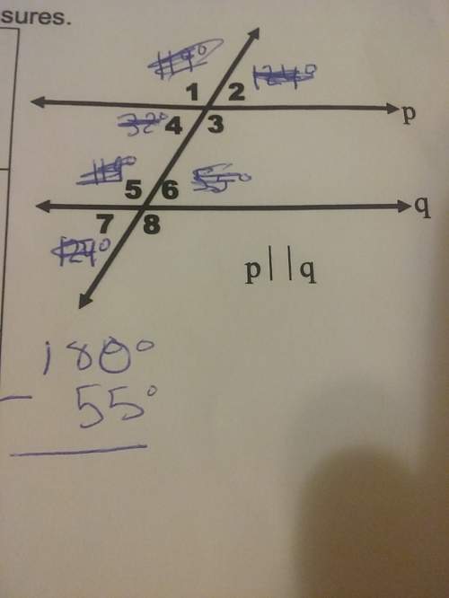 5. if m angle 5 is 119 degrees, find m angle 16. if m angle 7 is 124 degrees, find m ang