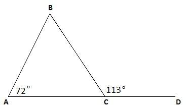 Write a list of steps that are needed to find the measure of b