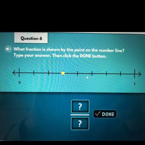 What fraction is shown by the point on the number line? type your answer