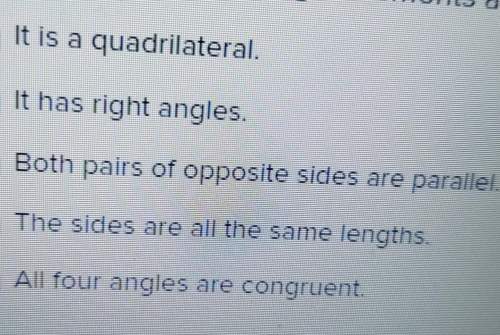 Which of the following statements are always true of parallelagrams? (there are check boxes by the
