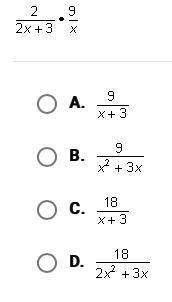 Which of the following is the product of the rational expressions shown below?  image at