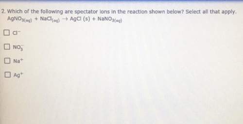 Which of the following are spectator ions in the reaction shown?