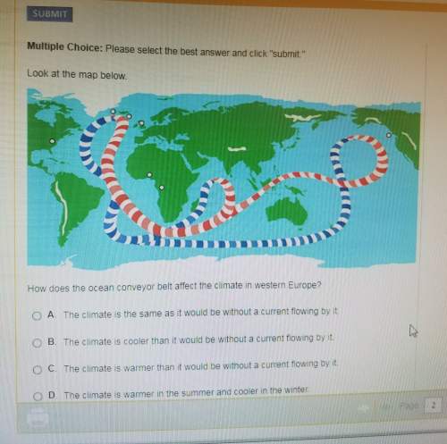How does the ocean conveyor belt affect the climate in western europe a. the climate is the sa