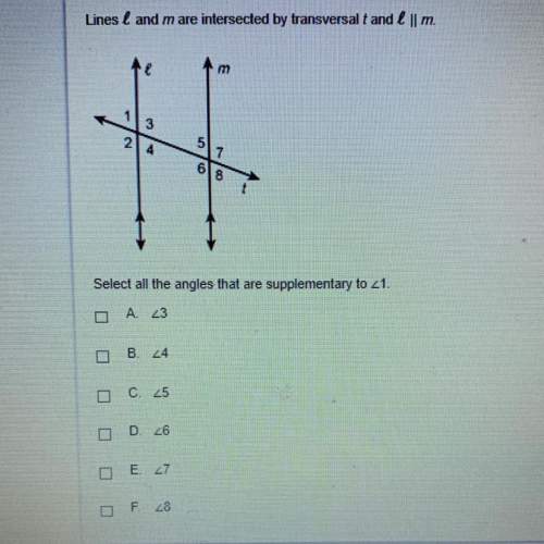 Select all the angles that are supplementary to 1