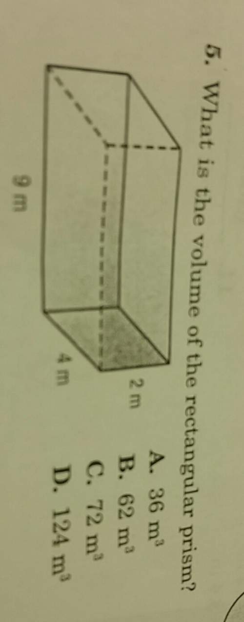 What is the volume of a rectangular prism 2m 4m 9m
