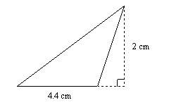 1. find the area. the figure is not drawn to scale. a. 11.4 cm2 b. 54.4 cm2&lt;