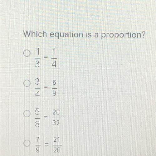Which equation is a proportion?