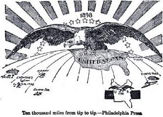 Study the cartoon, which was published in 1898 to support us expansionism.  what i