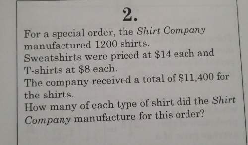 How many of each type of shirt did the shirt company manufacture for this order?