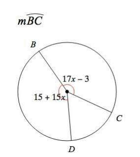 Find the measure of the arc indicated. a) 144°  b) 150°  c) 130°  d) 131°