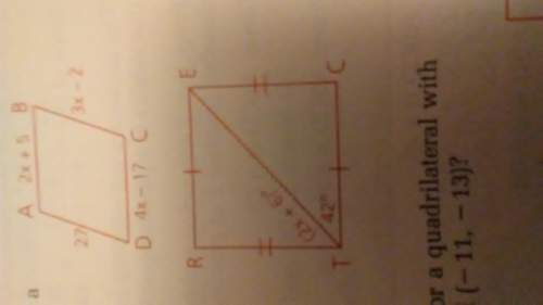 In order for rect to be a rectangle, what must the value of x be?