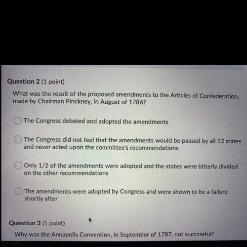 What was the result of the proposed amendments to the articles of confederation, made by chair