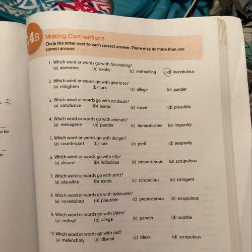 What are the answers to this answer according to the number in order pls