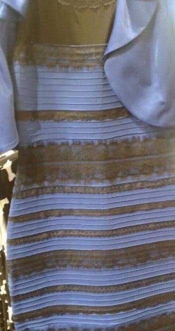 Is this dress black and blue or white and gold?