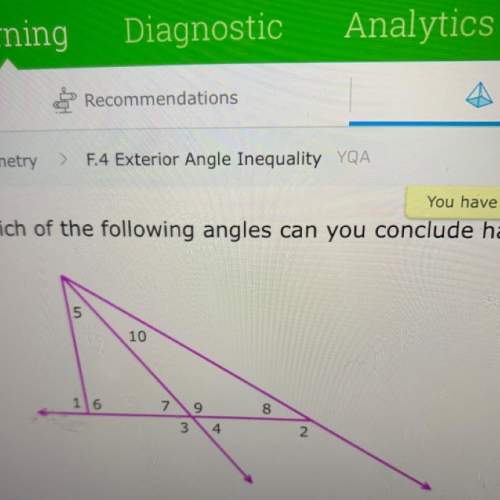 Which angles have smaller measures than 4
