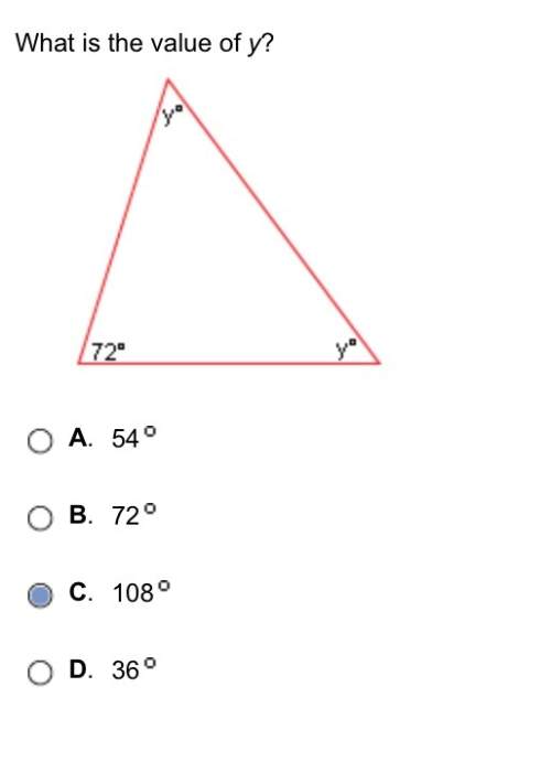 What is the value of y?  explain how to do this briefly]