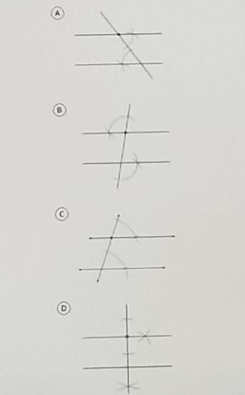 Which construction of parallel lines is justified by the theorem "when two lines are intersected by
