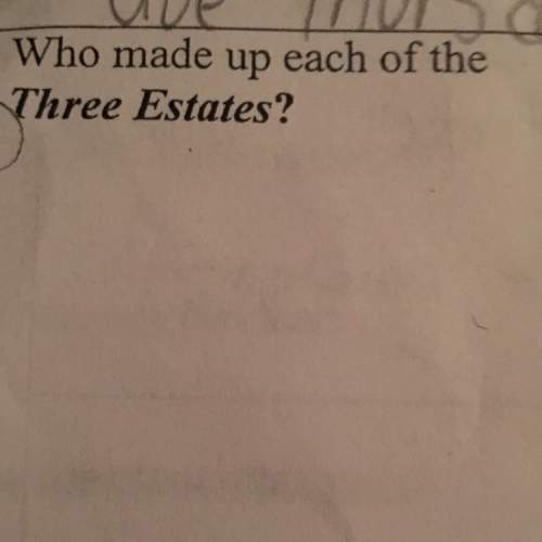 Who made up each of the three estates