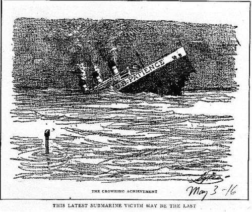 Document a: the crowning achievement of the german navy; may 3, 1916 background: this carto