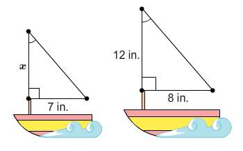 Hays builds model sailboats as a hobby. the dimensions of the sailboats are given. what