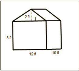 Ben is building a workshop in his backyard with dimensions as shown in the figure. ben is planning t