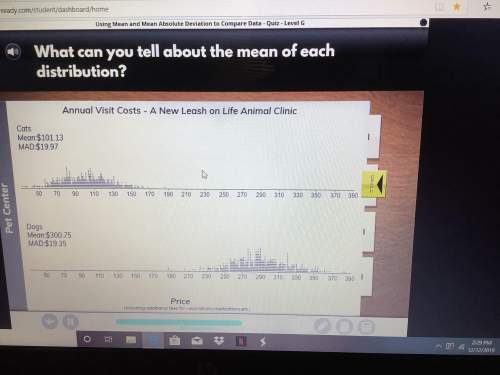What can you tell about the mean of each distribution