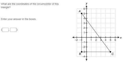 What are the coordinates of the circumcenter of this triangle?