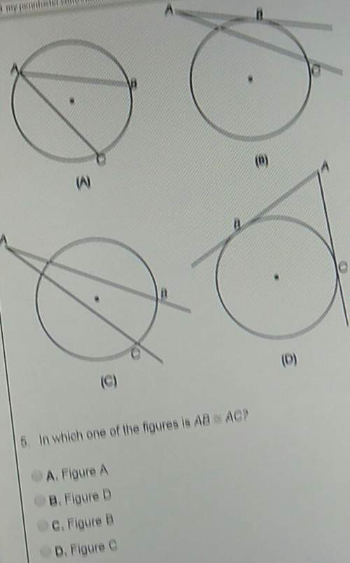 In which one of the figures is ab ac