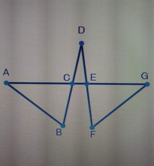 Emergency.in the figure below, angle dec is congruent to angle dce, angle b is congruent