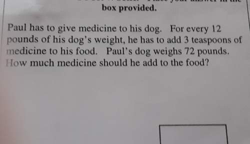 How much medicine should he add to the food?