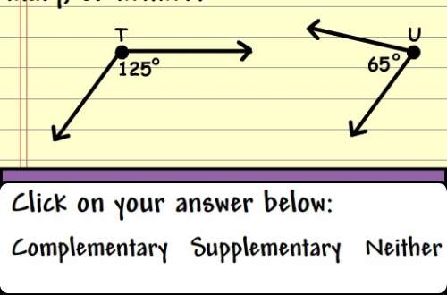 What's the answer below? is it complementary, supplementary, or neither.