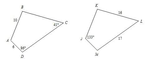 The two figures below are congruent. find the measure of the spot not labeled on both figures.