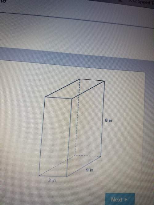 What is the volume of the right rectangle prism? a.17inb.68inc.1