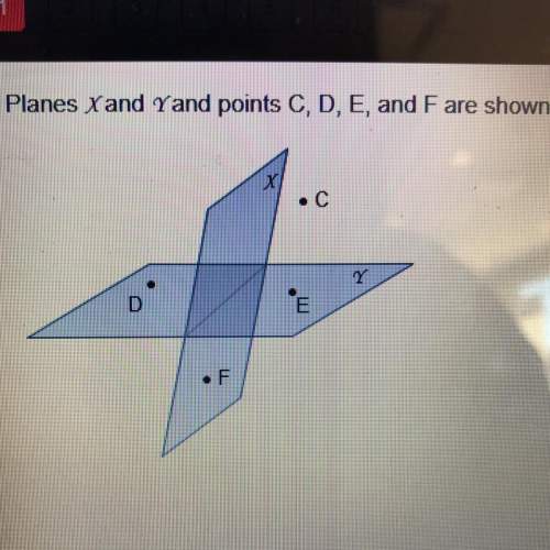 Which statement is true about the points and planes?  the line that can be drawn through
