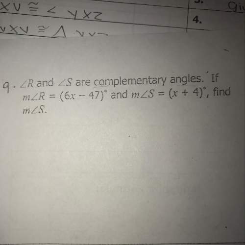 If angles r and s are complementary, find angle s